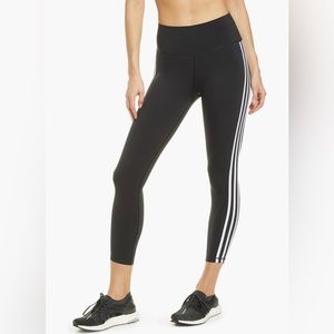 ADIDAS Women’s Believe This High Waist 3-Stripes 7/8 Leggings Small EUC